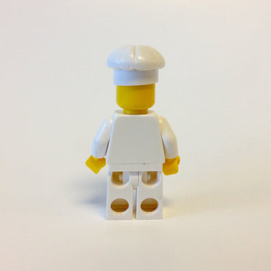LEGO Minifigure-Chef - White Torso with 8 Buttons, White Legs, Standard Grin-Town-TWN192-Creative Brick Builders